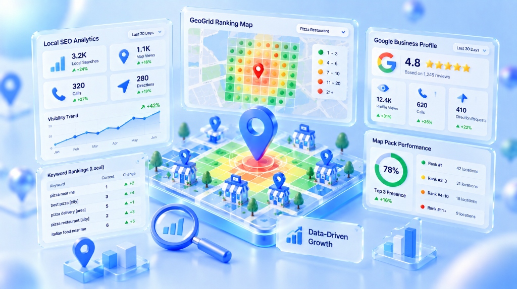 Local SEO Analytics & GeoGrid Reporting
